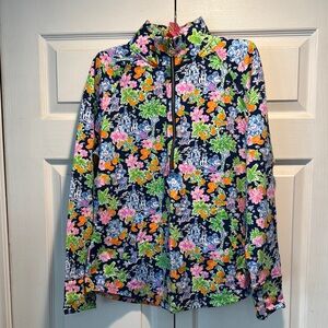 EUC Lilly Pulitzer Disney quarter-zip top with kangaroo pocket L
